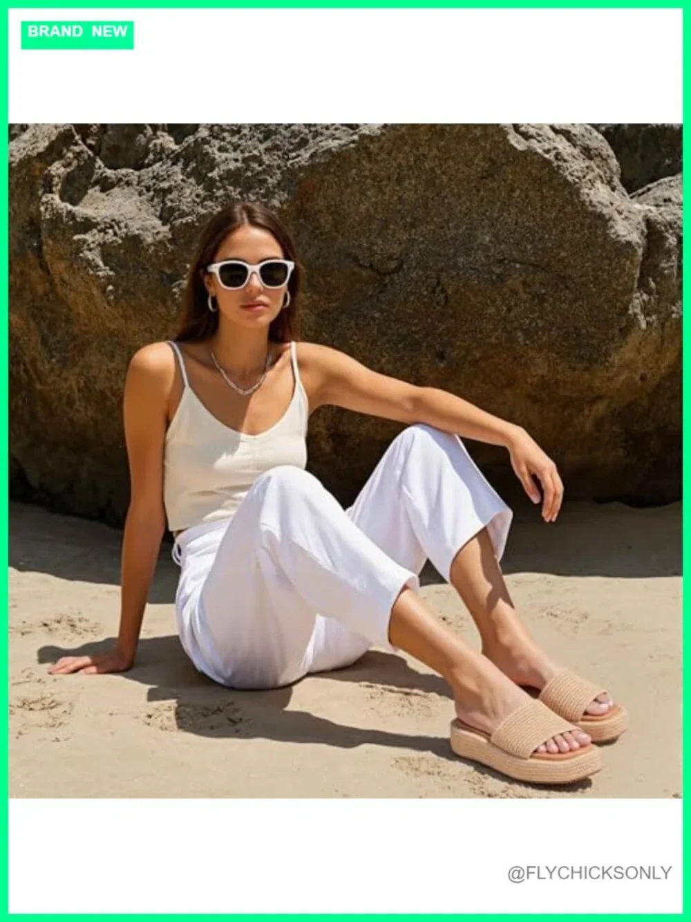 Jute Wedge Platform Sandals Slip On Espadrille Slides Bohemian Flatform Open Toe